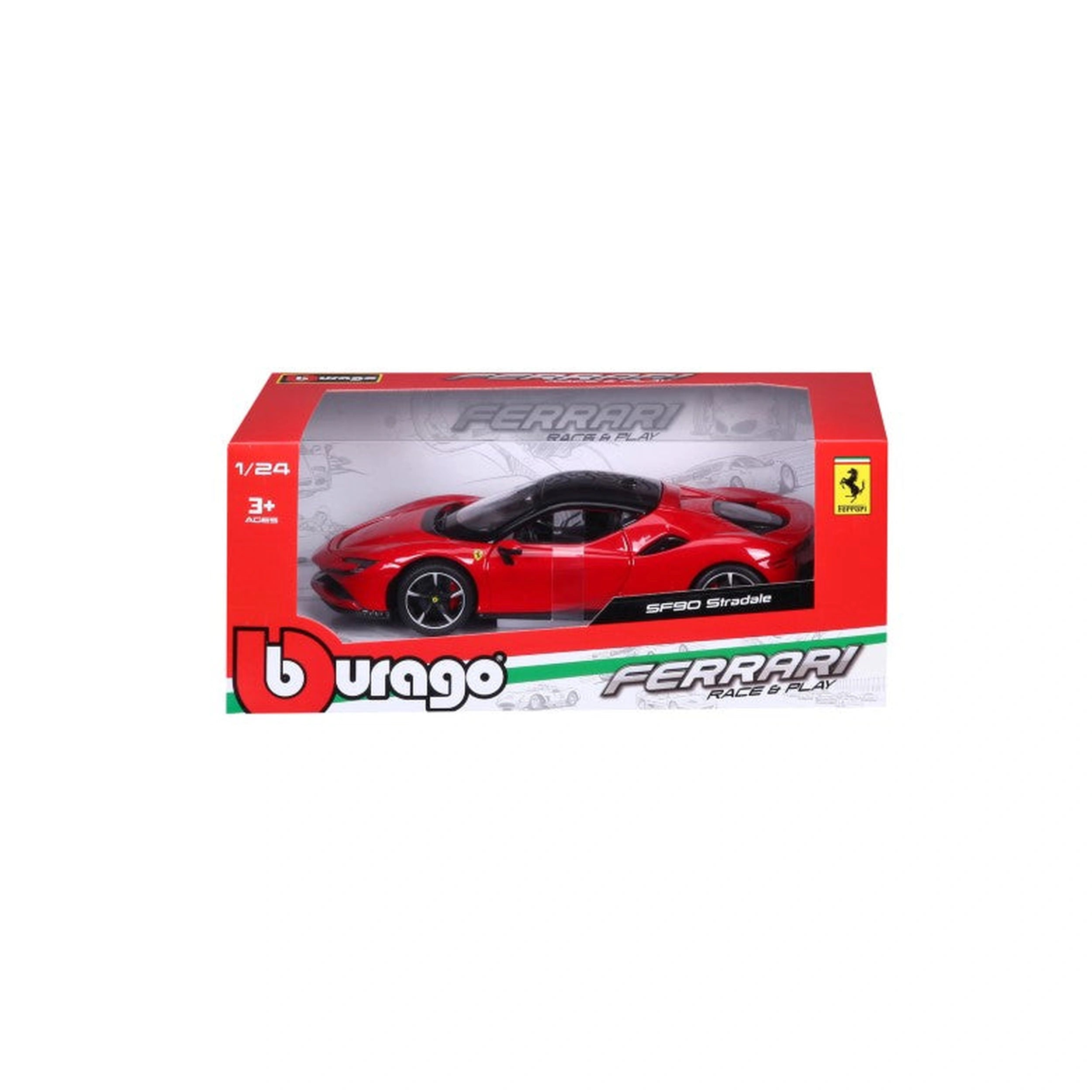 BBurago - Ferrari SF90 Stradale 1:24 Die Cast Speelvoertuigen