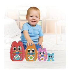 CLEMENTONI - Baby Stapelspel - Sorteren & Stapelen - +18M - Educatief Spel - CLM17606
