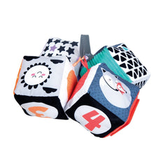 Baby Clementoni - Zwart & Wit Zachte Activiteit Blokken Baby Activiteit Speelgoed