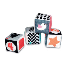 Baby Clementoni - Zwart & Wit Zachte Activiteit Blokken Baby Activiteit Speelgoed