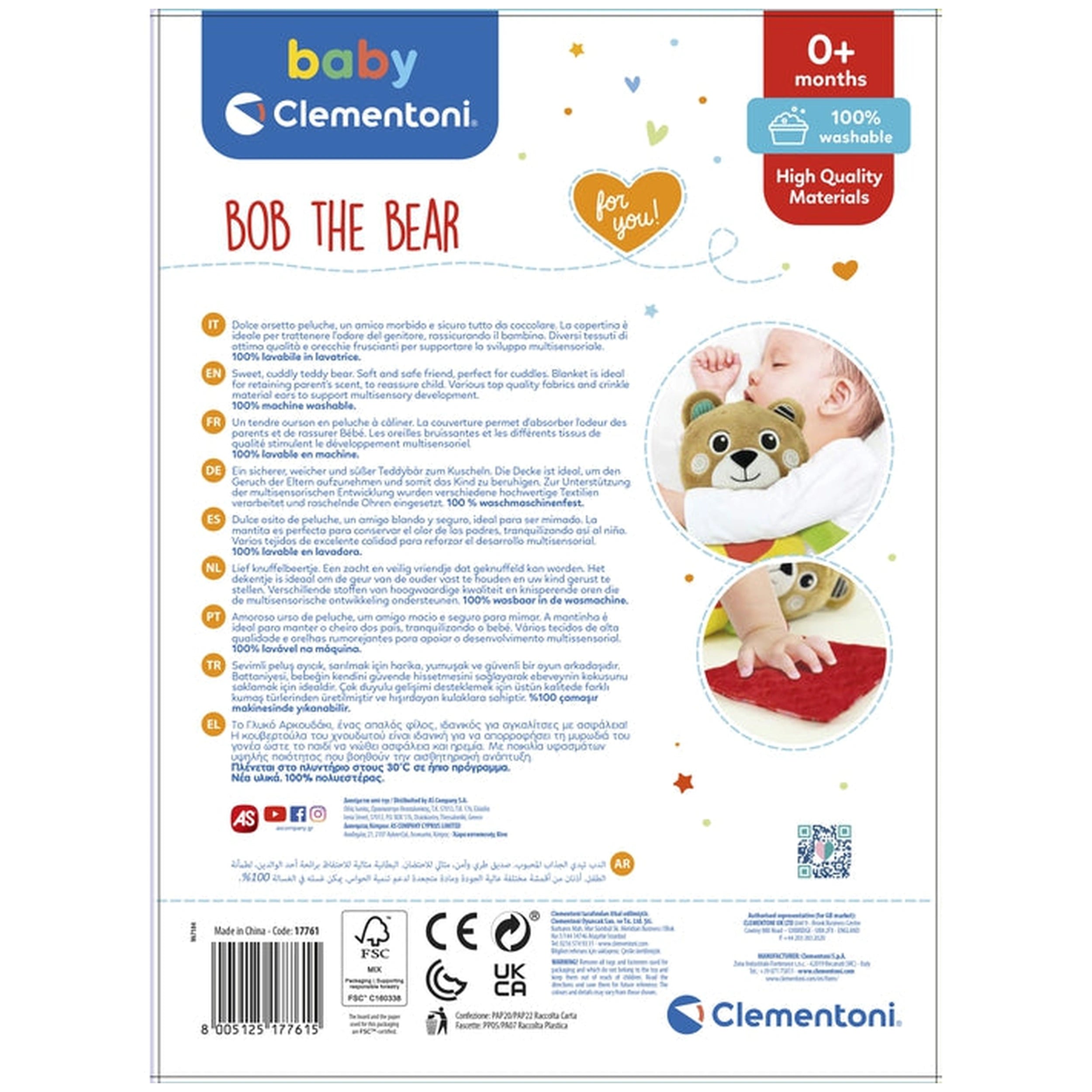 Baby Clementoni - Bob de Beer Knuffeldieren