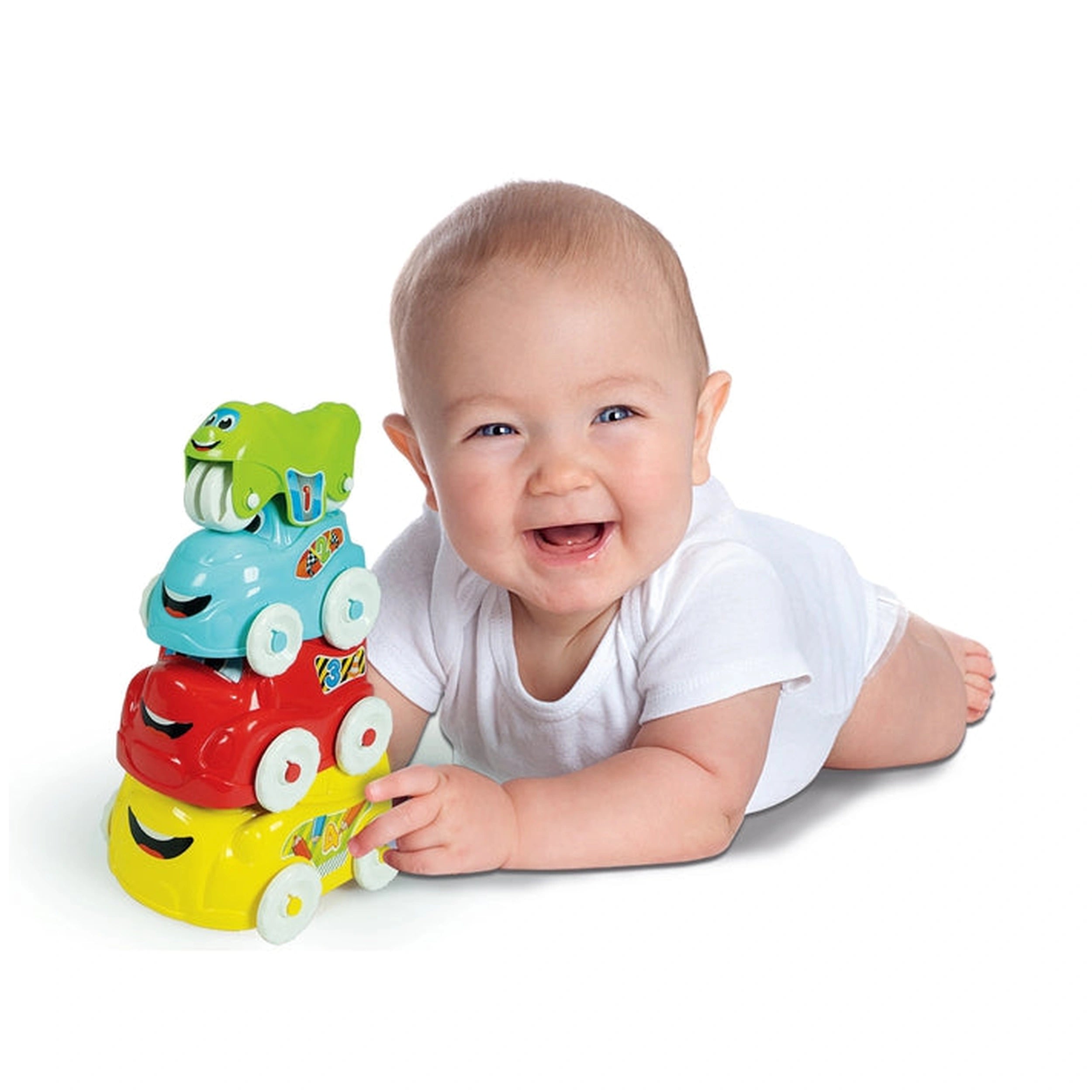 Baby Clementoni - Leuke Voertuigen Sorteer- en Stapel Speelgoed