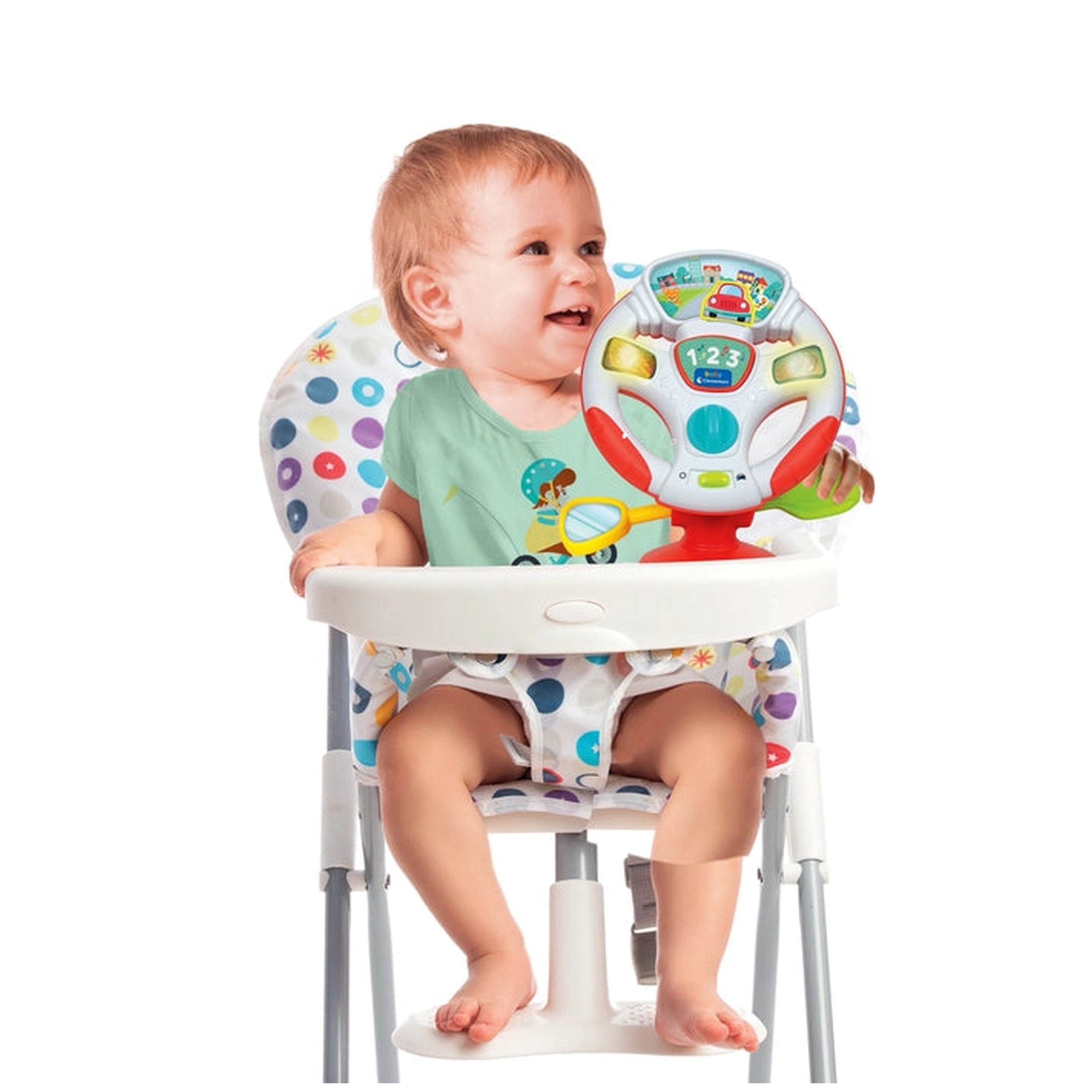 Baby Clementoni - Gira E Guida Volante Activiteit Baby Speelgoed - Italiaanse Editie