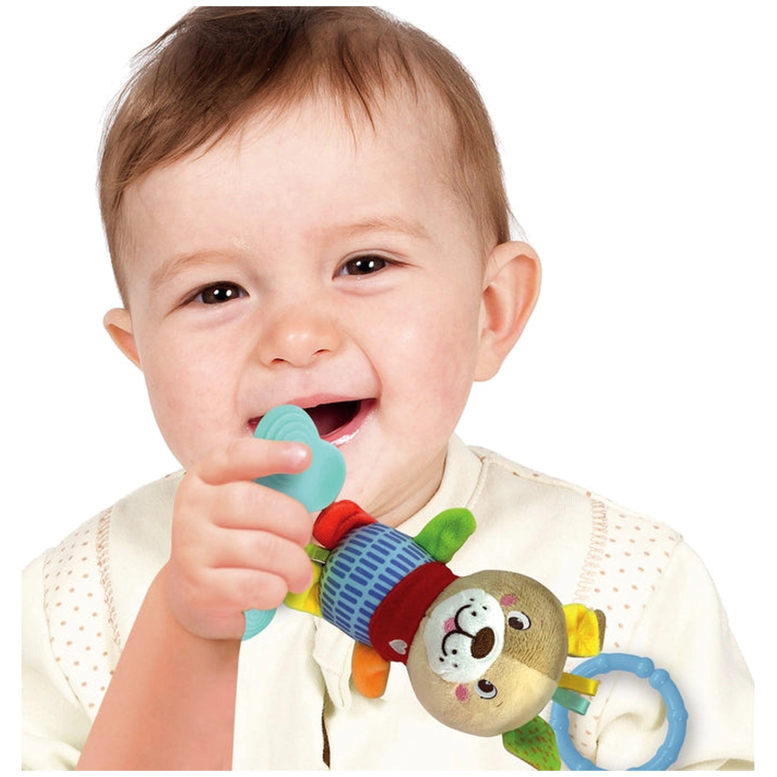 Baby Clementoni - Lovely Soft Dog Rattle