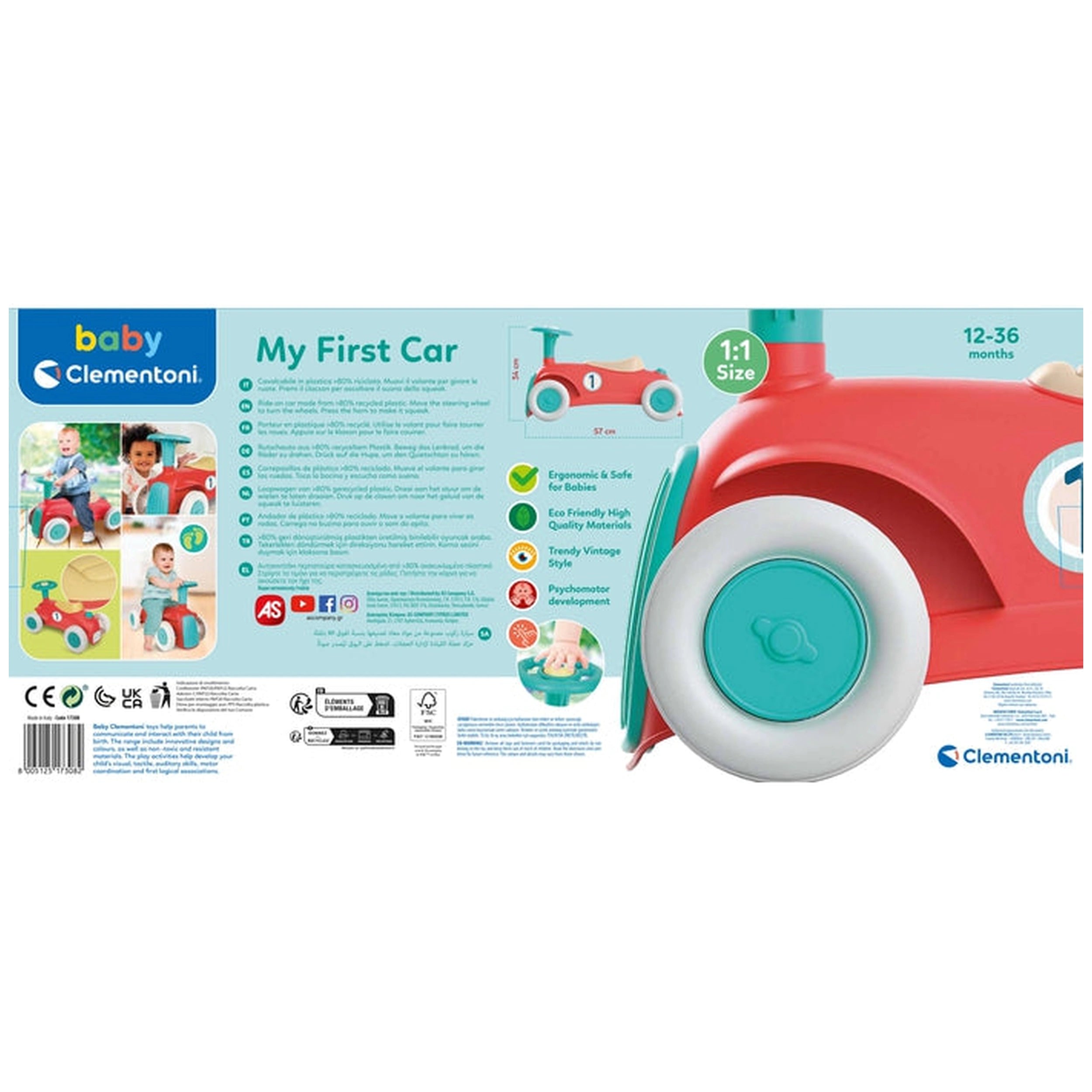 Baby Clementoni - Mijn Eerste Loopauto Speelgoed