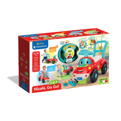 Baby Clementoni - Nicolo Go Go 3 In 1 Rijd speelgoed - Italiaanse editie