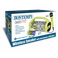 Bontempi - Wireless speaker with microphone & RGB lights - Educational Musical Instruments - Age +7 - 54036847