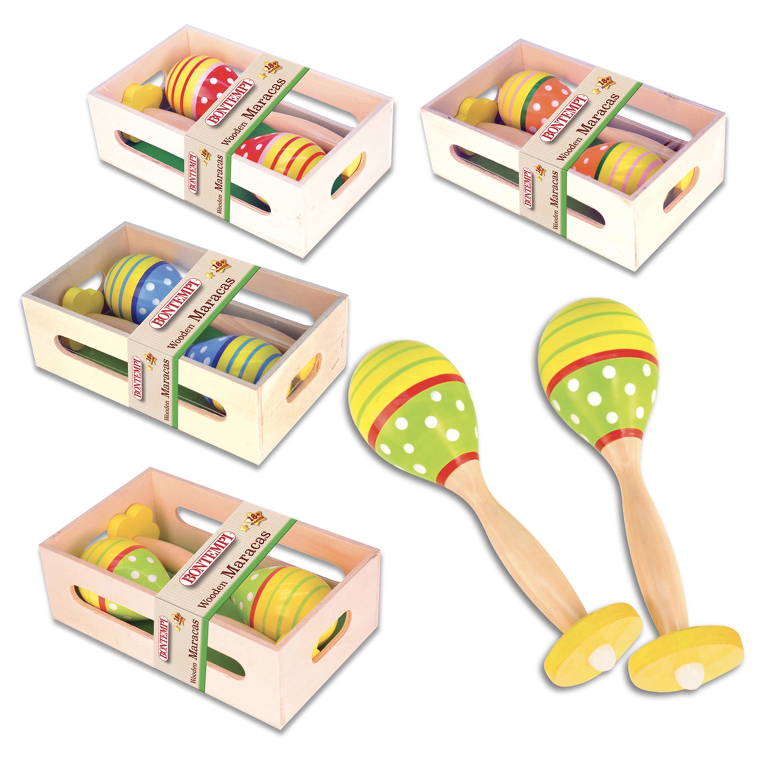 Bontempi - Houten Maracas - Muziekinstrumenten
