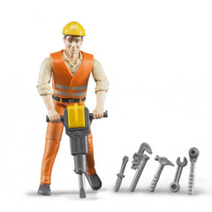 Bruder - Construction Worker With Accessories - Action & Toy Figures