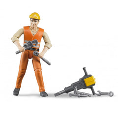 Bruder - Construction Worker With Accessories - Action & Toy Figures