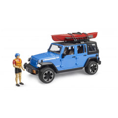 Bruder - Jeep Wrangler Rubicon Unlimited With Kayak And Kayaker - Play Vehicle