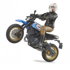 Bruder - Scrambler Ducati Desert Sled Including Rider - Action & Toy Figures