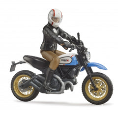 Bruder - Scrambler Ducati Desert Sled Including Rider - Action & Toy Figures
