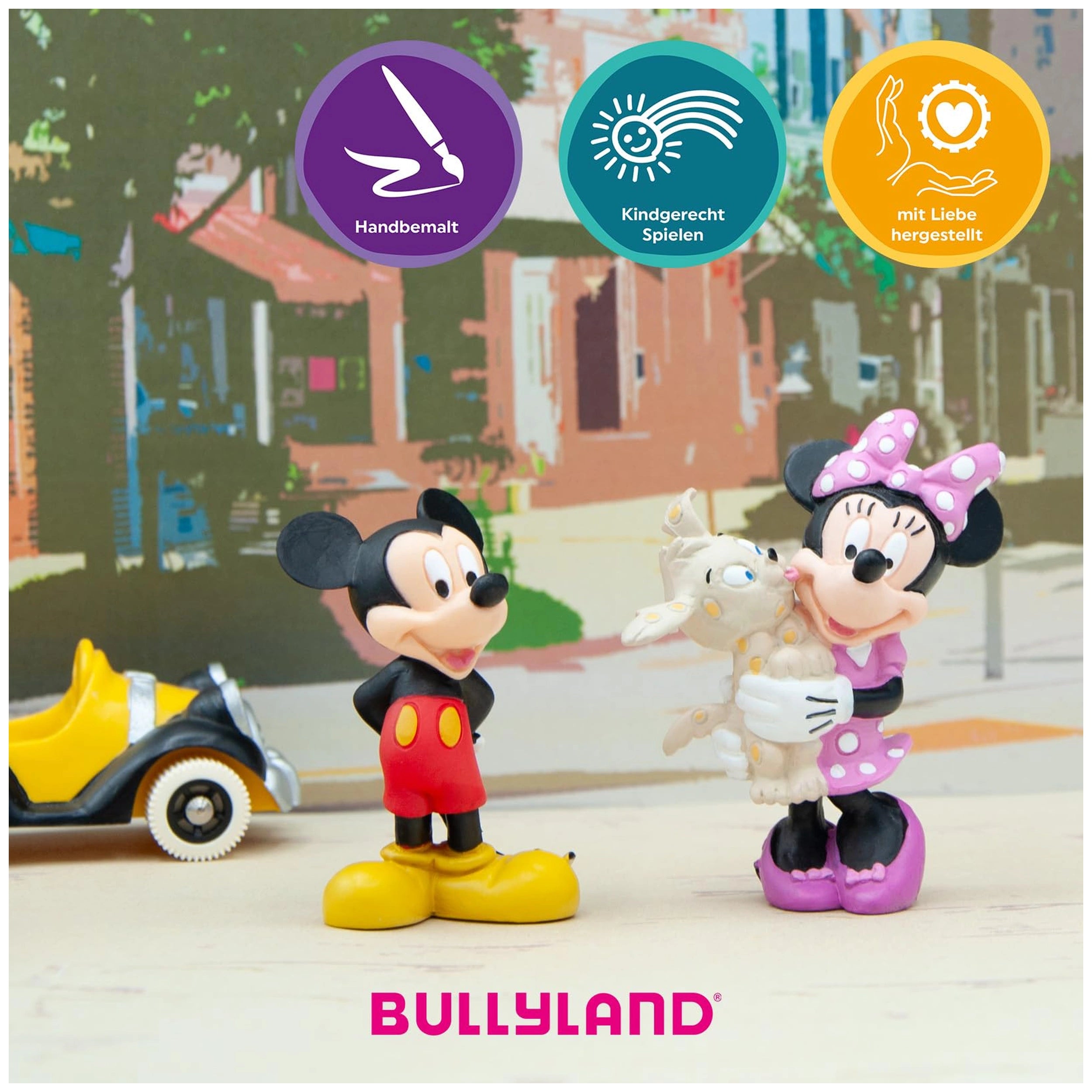 Bullyland - Disney - Mickey Mouse Speelgoedfiguur 7 cm - Actie- en Speelgoedfiguren