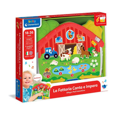 CLEMENTONI - Baby- en peuterspeelgoed - Interactief boerderij leer speelgoed - 18M+