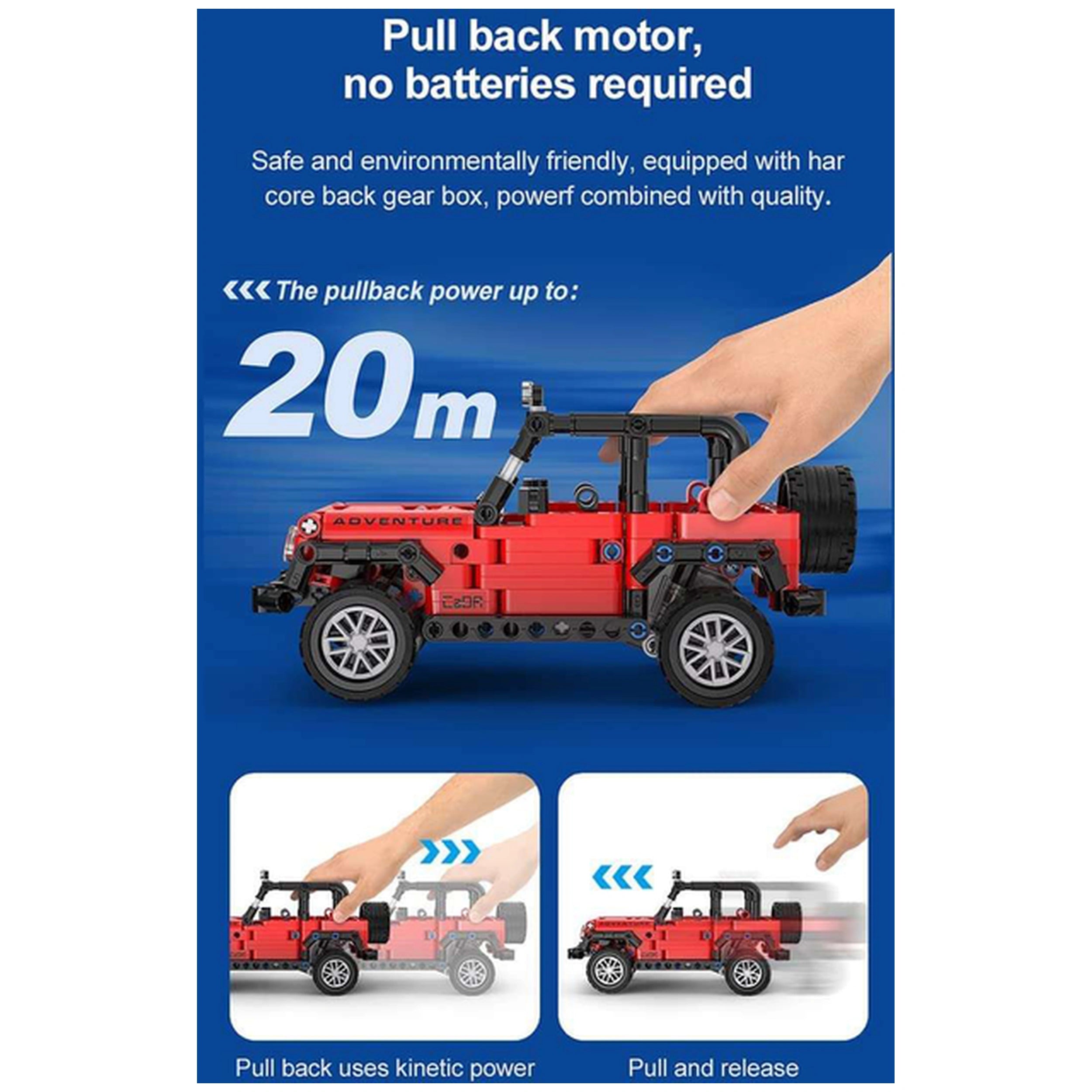 CaDA - Avontuurlijke Off-Roader Jeep - Constructiespeelgoed