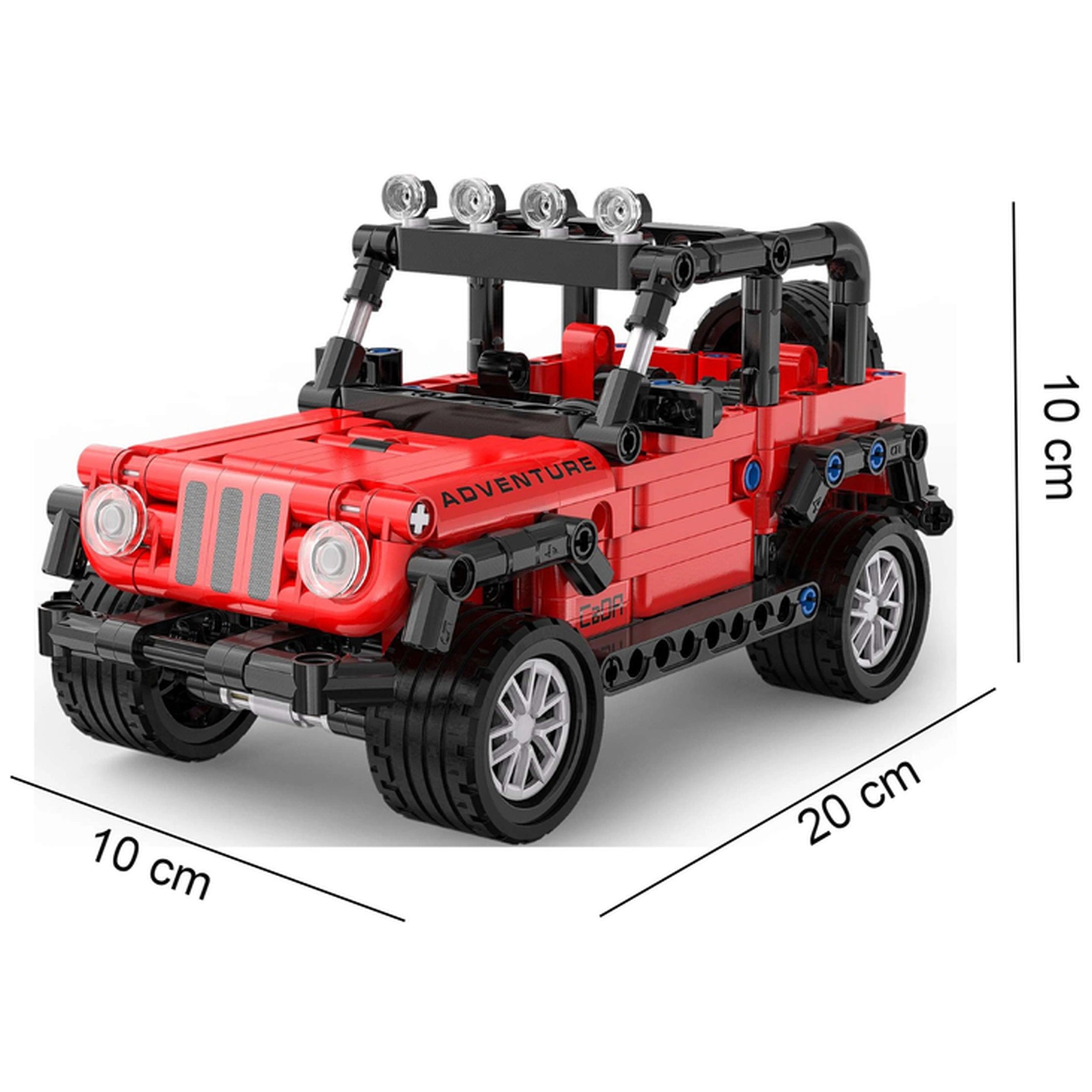 CaDA - Avontuurlijke Off-Roader Jeep - Constructiespeelgoed