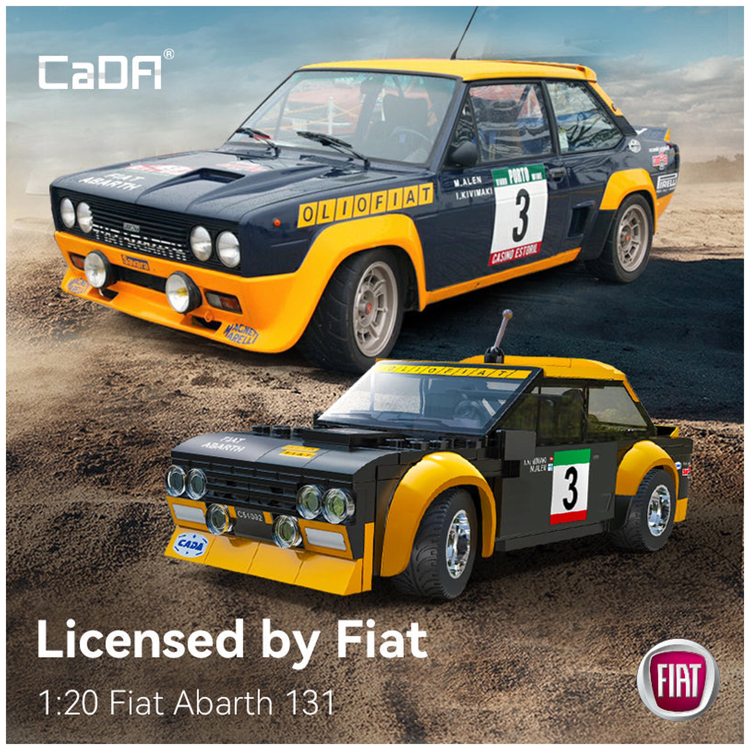 CaDA - Blade Fiat Abarth 131 Dual Mode Controller Bouwset Speelgoed