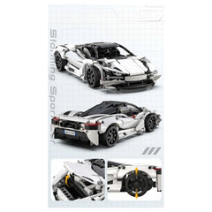 CaDA - Bouwsets - Storming Sportauto - RC Bouwset - 6 Jaar - STEM Leren