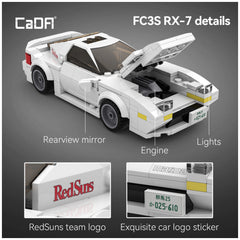 CaDA - Initial D Mazda RX-7 FC3S C55012W White - Construction Set Toys