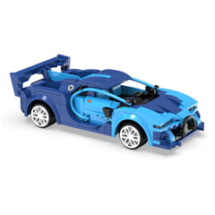 CaDA - RC Blauwe Raceauto Dual Mode Controller - Constructieset Speelgoed
