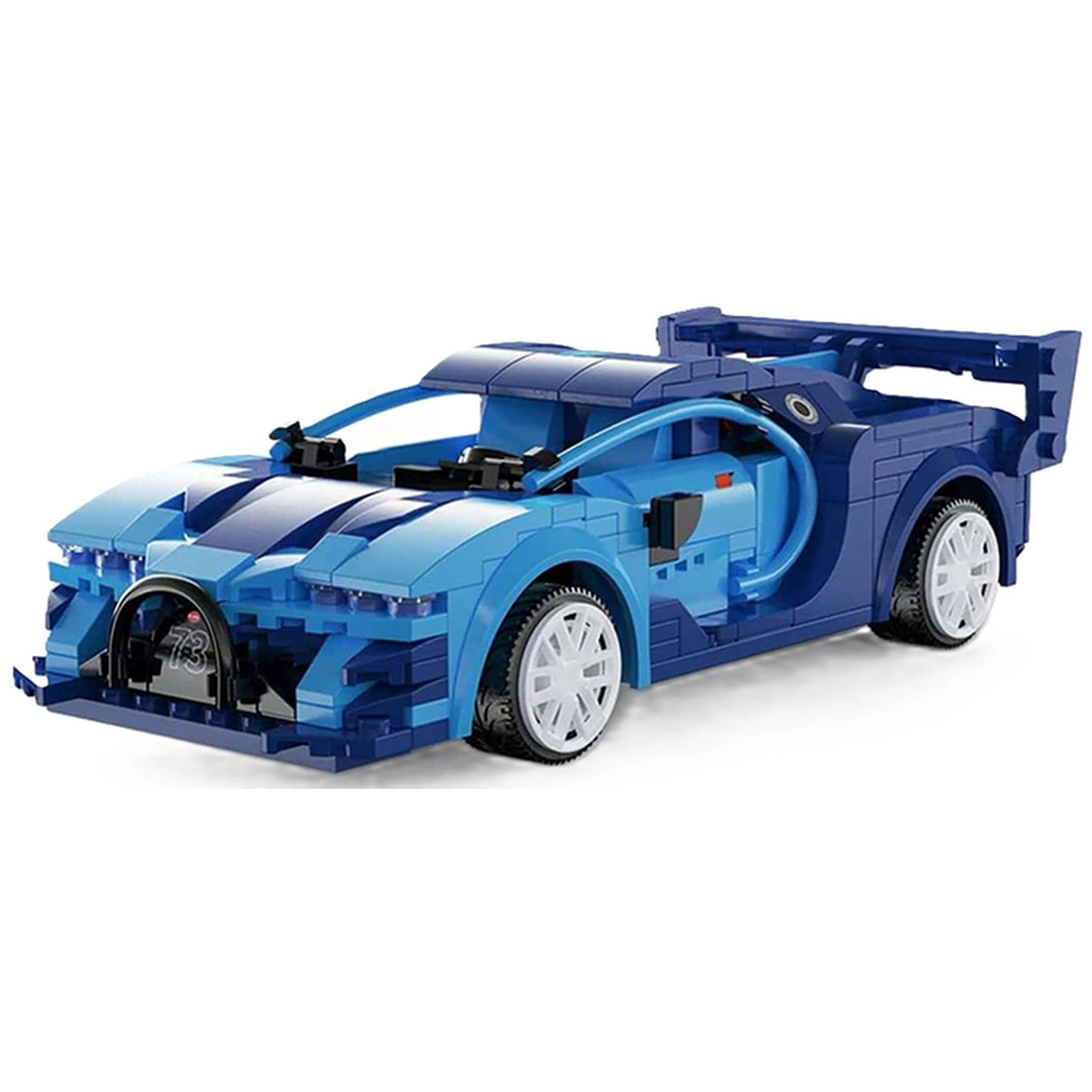 CaDA - RC Blauwe Raceauto Dual Mode Controller - Constructieset Speelgoed