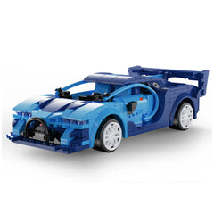CaDA - RC Blauwe Raceauto Dual Mode Controller - Constructieset Speelgoed