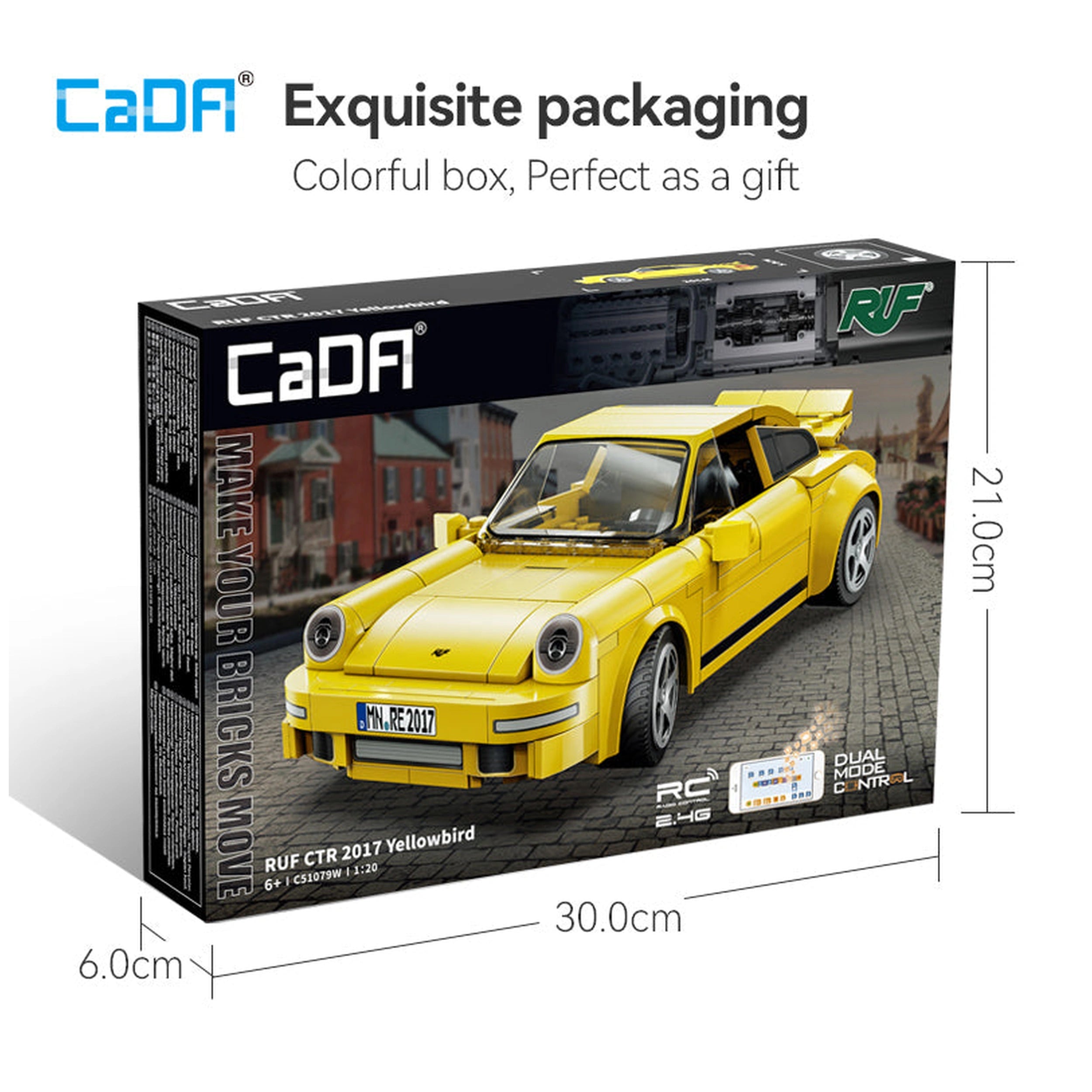 CaDA-Ruf-CTR-2017-Yellowbird-Dual-Mode-Controller-Bouwset-Speelgoed