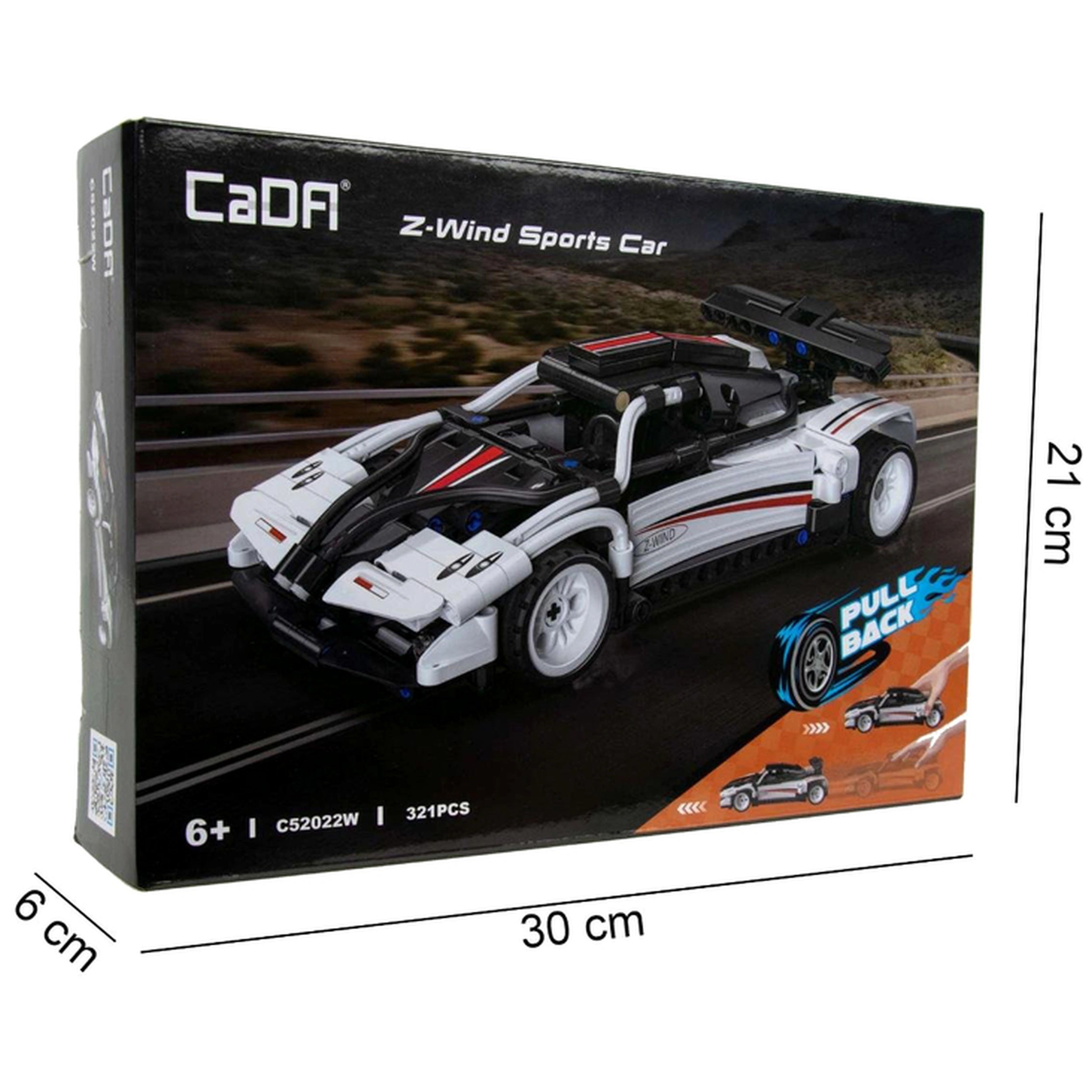 CaDA - Z-Wind Sportauto - Bouwset Speelgoed