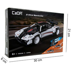 CaDA - Z-Wind Sportauto - Bouwset Speelgoed