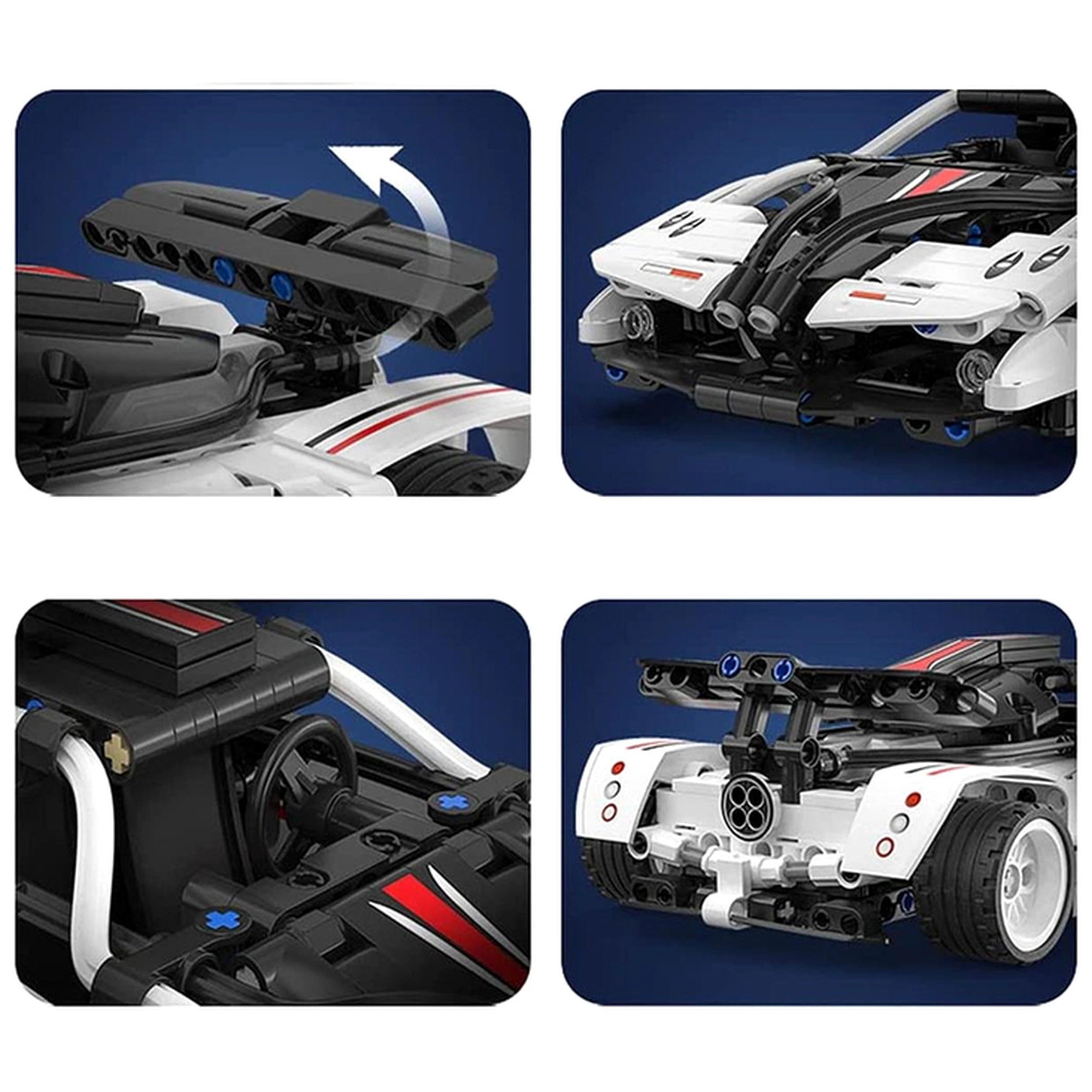 CaDA - Z-Wind Sportauto - Bouwset Speelgoed