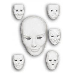 Carnival Toys - Volwassen Schilderbare Masker Voor Creatief Plezier En Fantasierijk Spel - Doen alsof Beroepen En Rollenspel