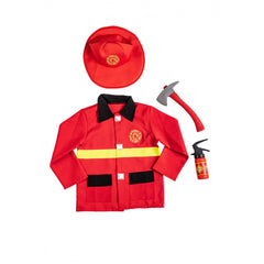 Carnival Toys - Brandweerman Rollenspelset Met Jas, Hoed, Brandblusser En Bijl - Doen alsof Beroepen En Rollenspel