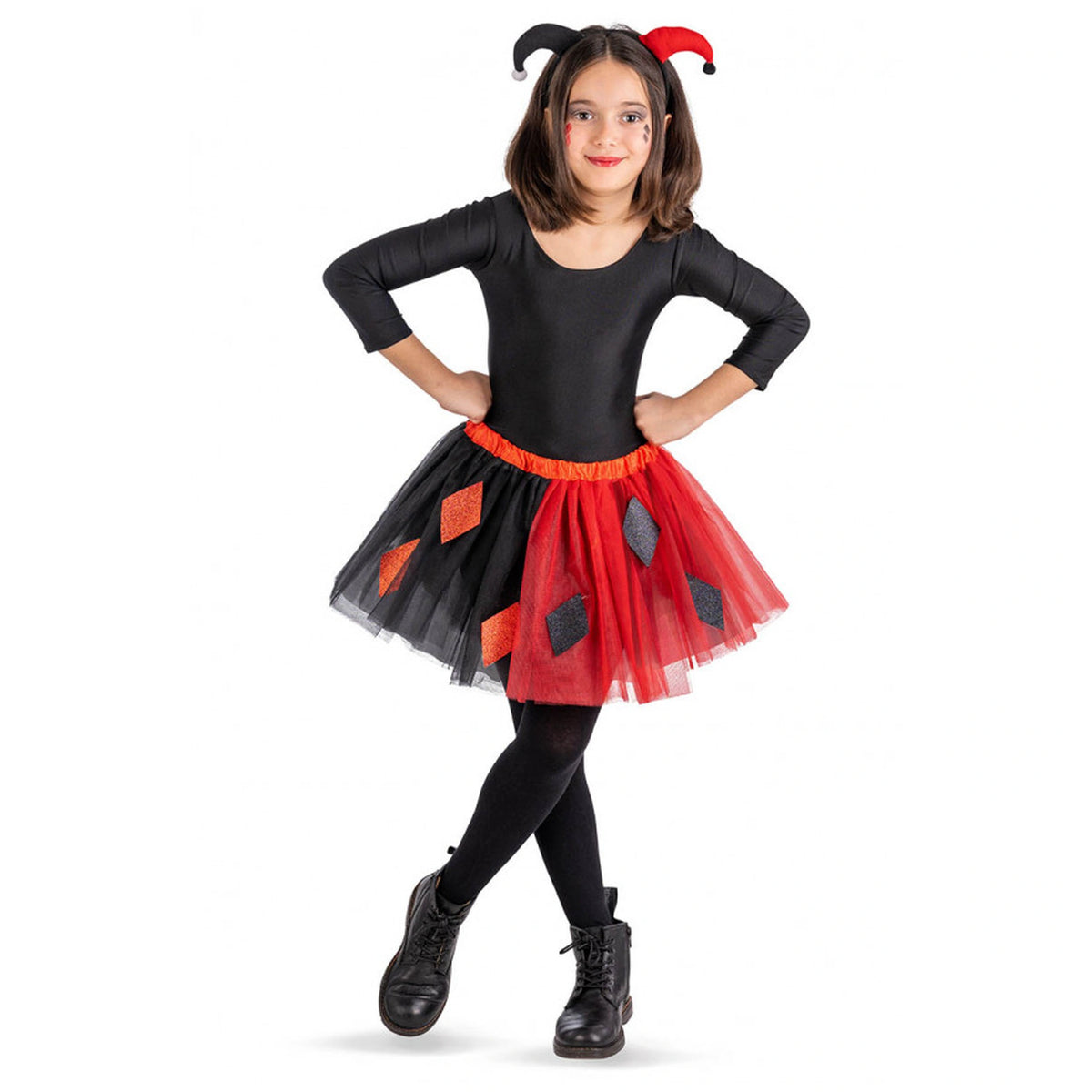 Carnival Toys - Joker Set Voor Meisjes Met Rok En Haarband - Doen alsof Beroepen En Rollenspel