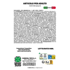 Carnavalspellen - Verkleed- en rollenspel - Krullend Rood Haar - Volwassen - Gemaakt in Italië