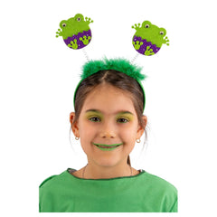 Carnival Toys - Pretend Professions - Frog Bopper Headband - Green - 3+ Years