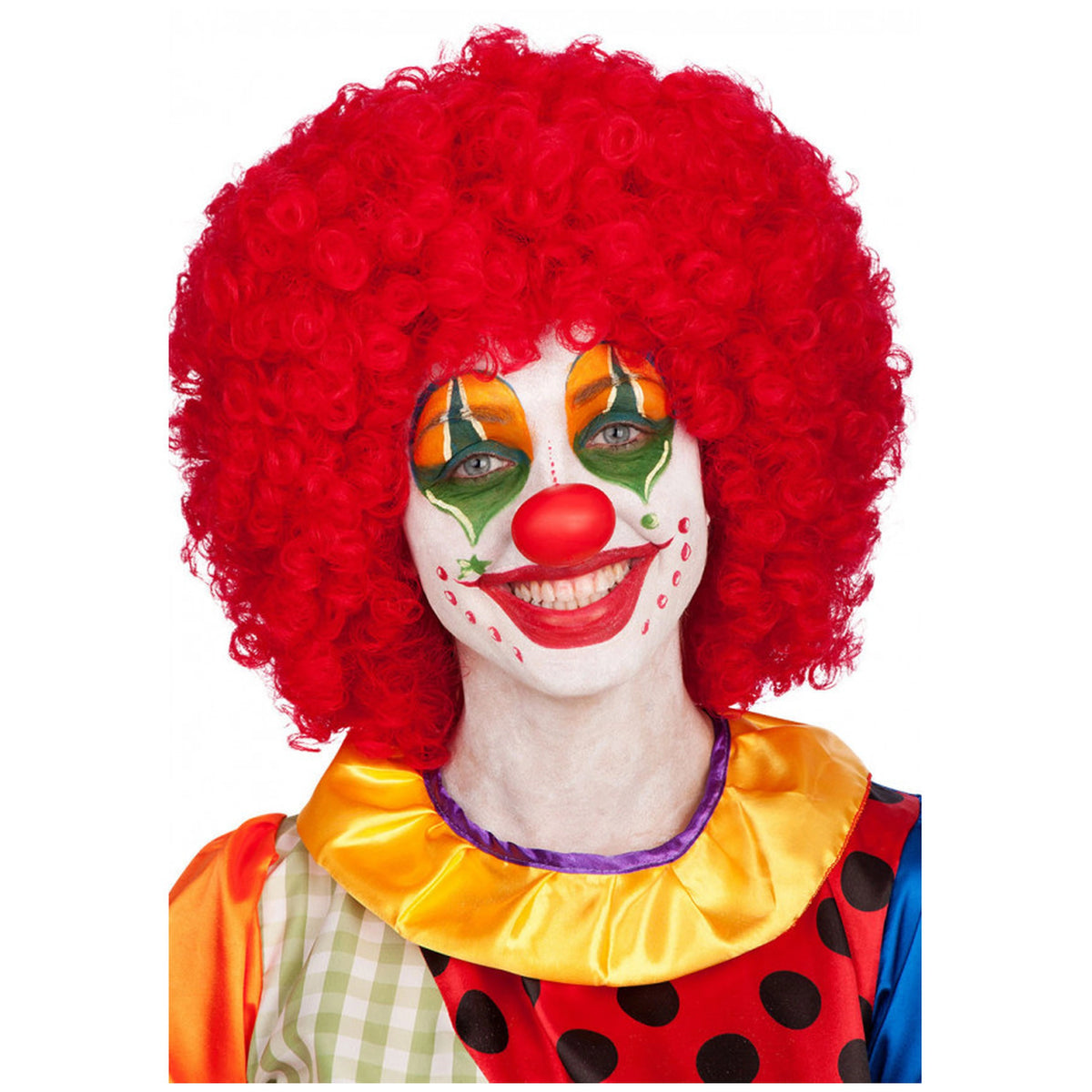 Carnival Toys - Rode Haarperruik Met Lange Krullen Voor Leuk Verkleden En Fantasierijk Spelen - Doen alsof Beroepen En Rollenspel