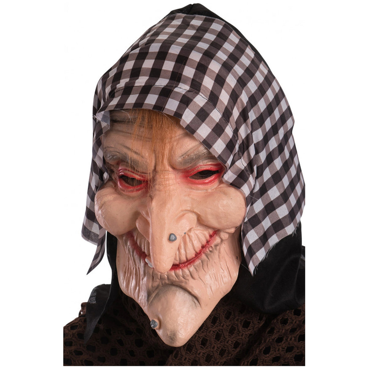 Carnival Toys - Zachte PVC Oude Vrouw Masker Met Kap Voor Leuk Verkleden En Rollenspel - Doen alsof Beroepen En Rollenspel