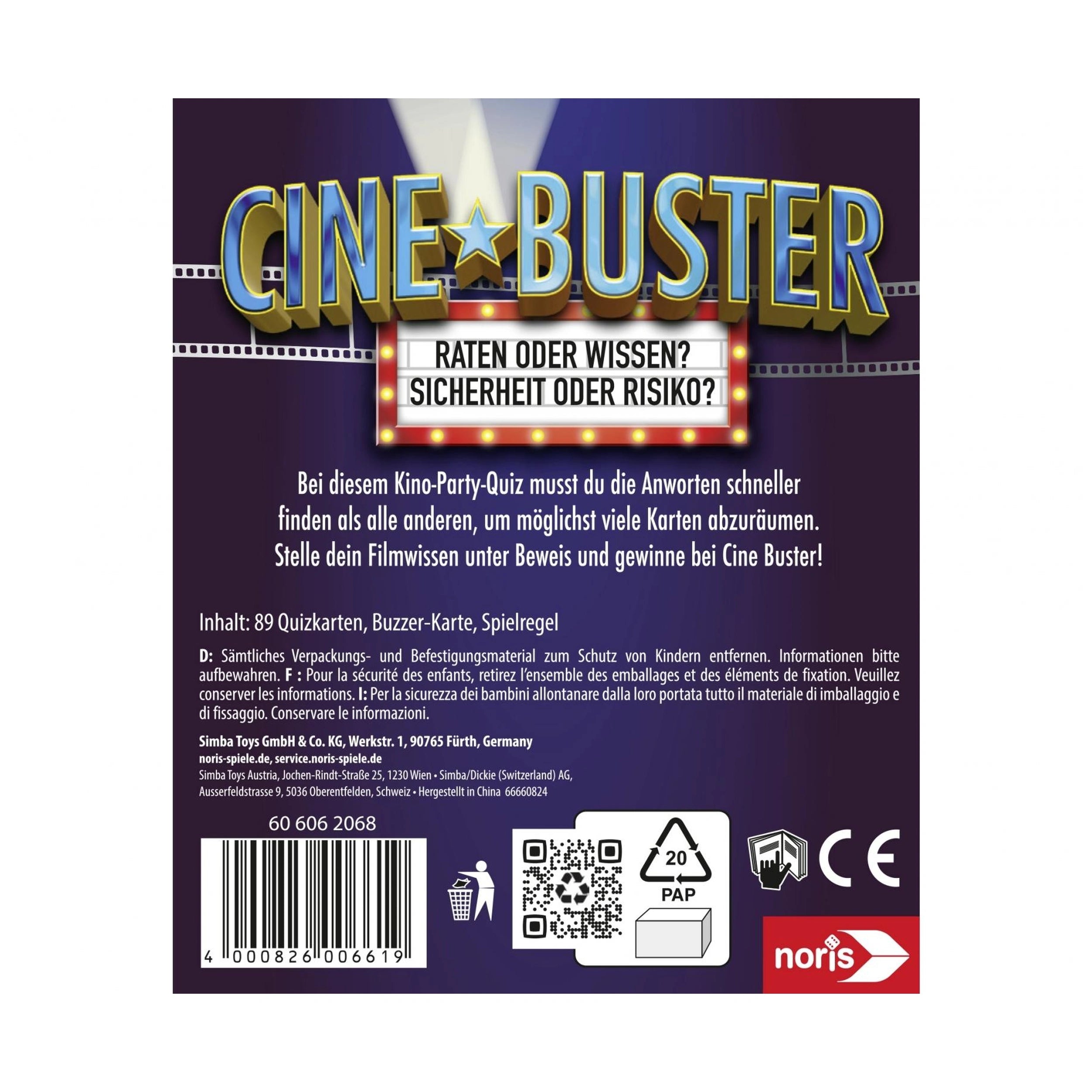Cine Buster - Film en TV Raadspel - Bordspellen