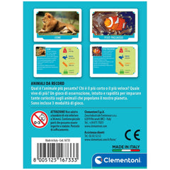 Clementoni - Animali Da Record Kaartspellen - Italiaanse Editie