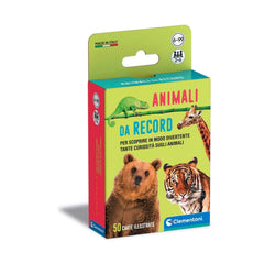 Clementoni - Animali Da Record Kaartspellen - Italiaanse Editie