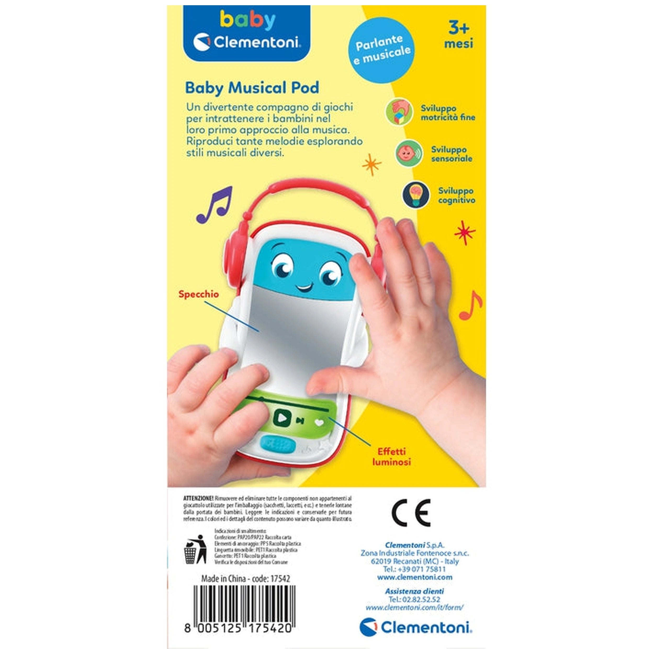 Clementoni - Baby-Musical-Pod - Baby-Activity-Toys