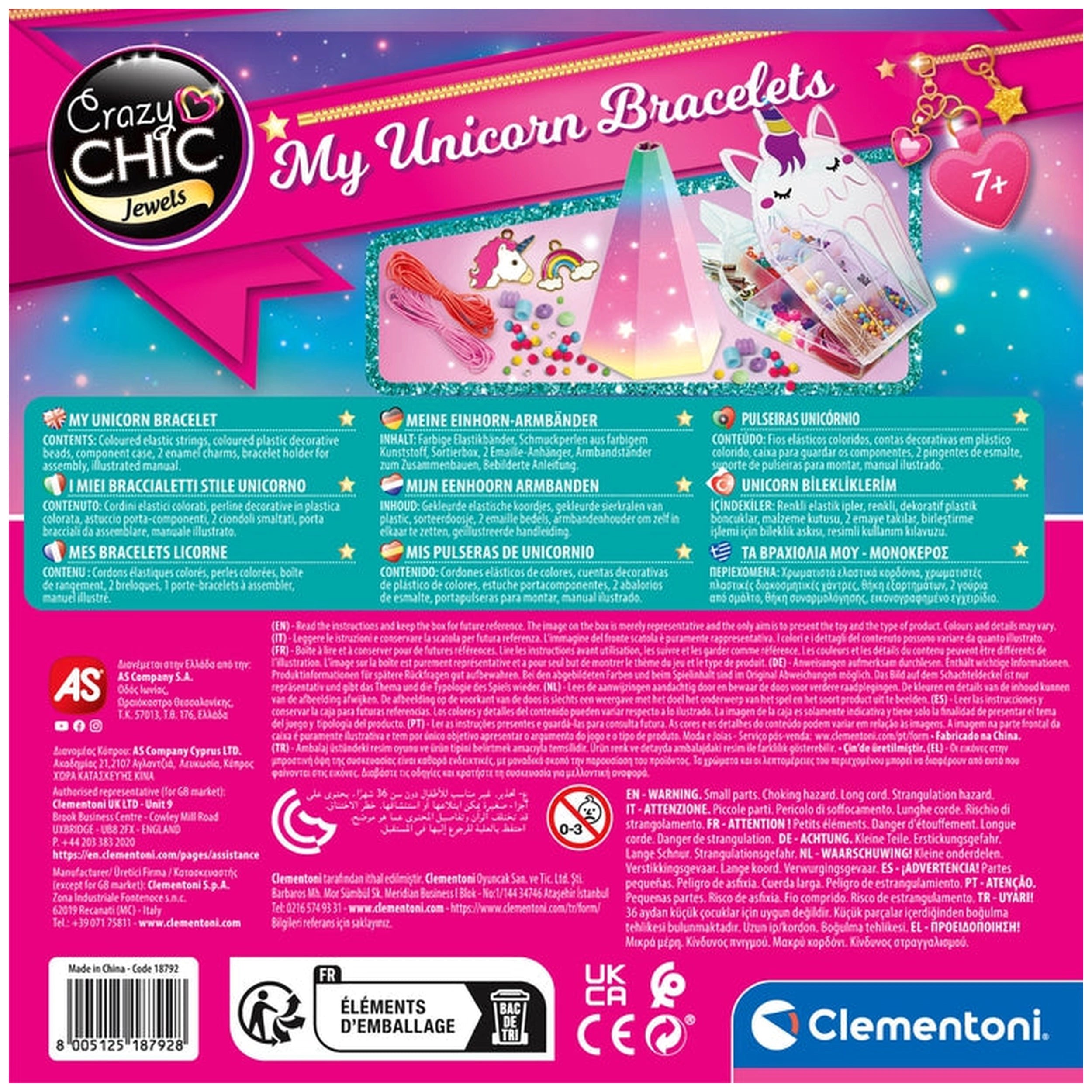 Clementoni Crazy Chic - Mijn Eenhoorn Armbanden Knutselen