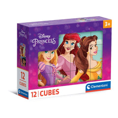 Clementoni - Disney Princess Puzzle 12 Cubes