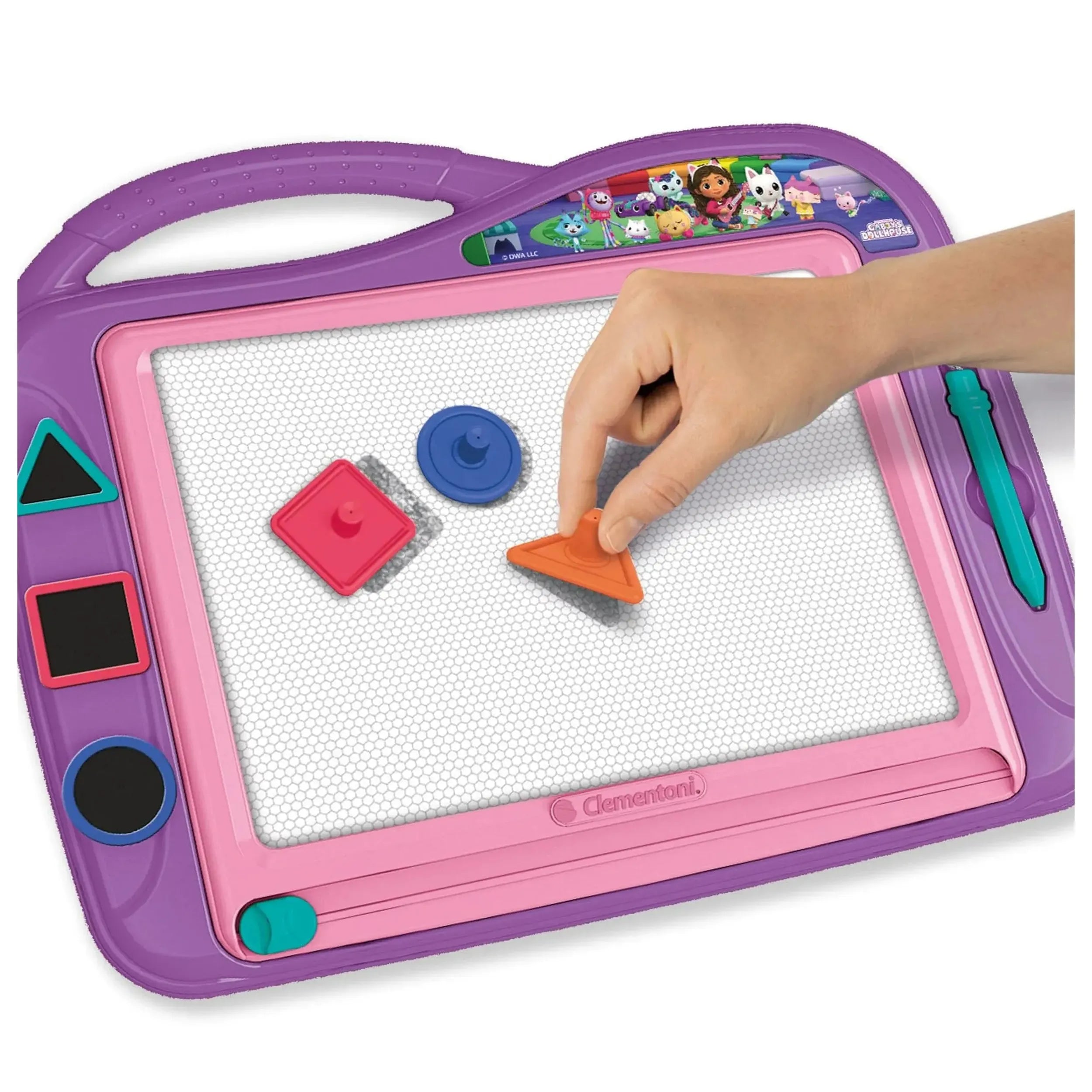 Clementoni - Gabby'S Dolls House Magnetic Magnetic Whiteboard Arts & Crafts Set