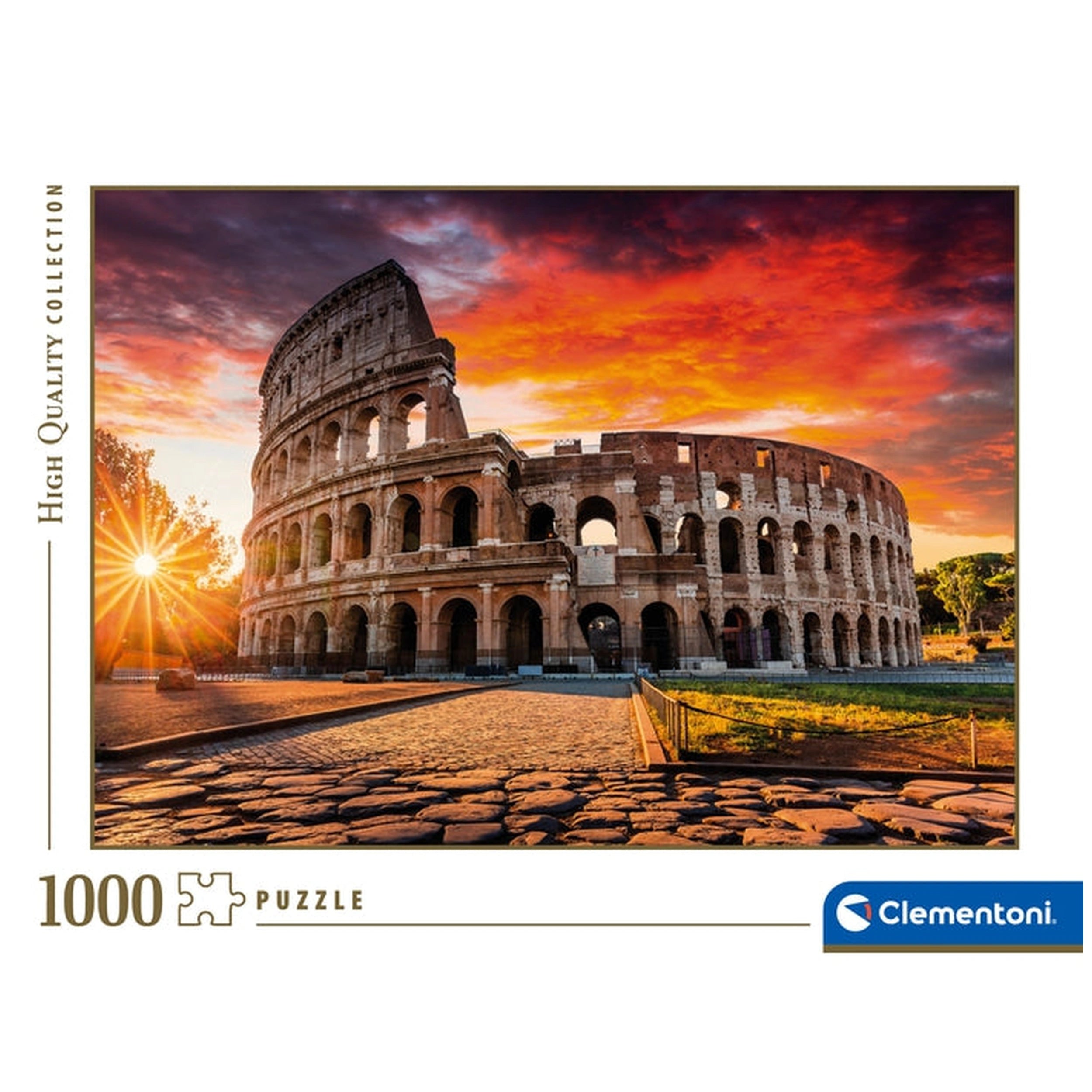 Clementoni Hoge Kwaliteit Collectie - Romeins Colosseum Zonsondergang 1000 Stukjes Puzzel