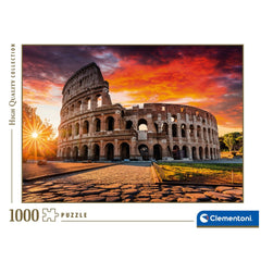 Clementoni Hoge Kwaliteit Collectie - Romeins Colosseum Zonsondergang 1000 Stukjes Puzzel