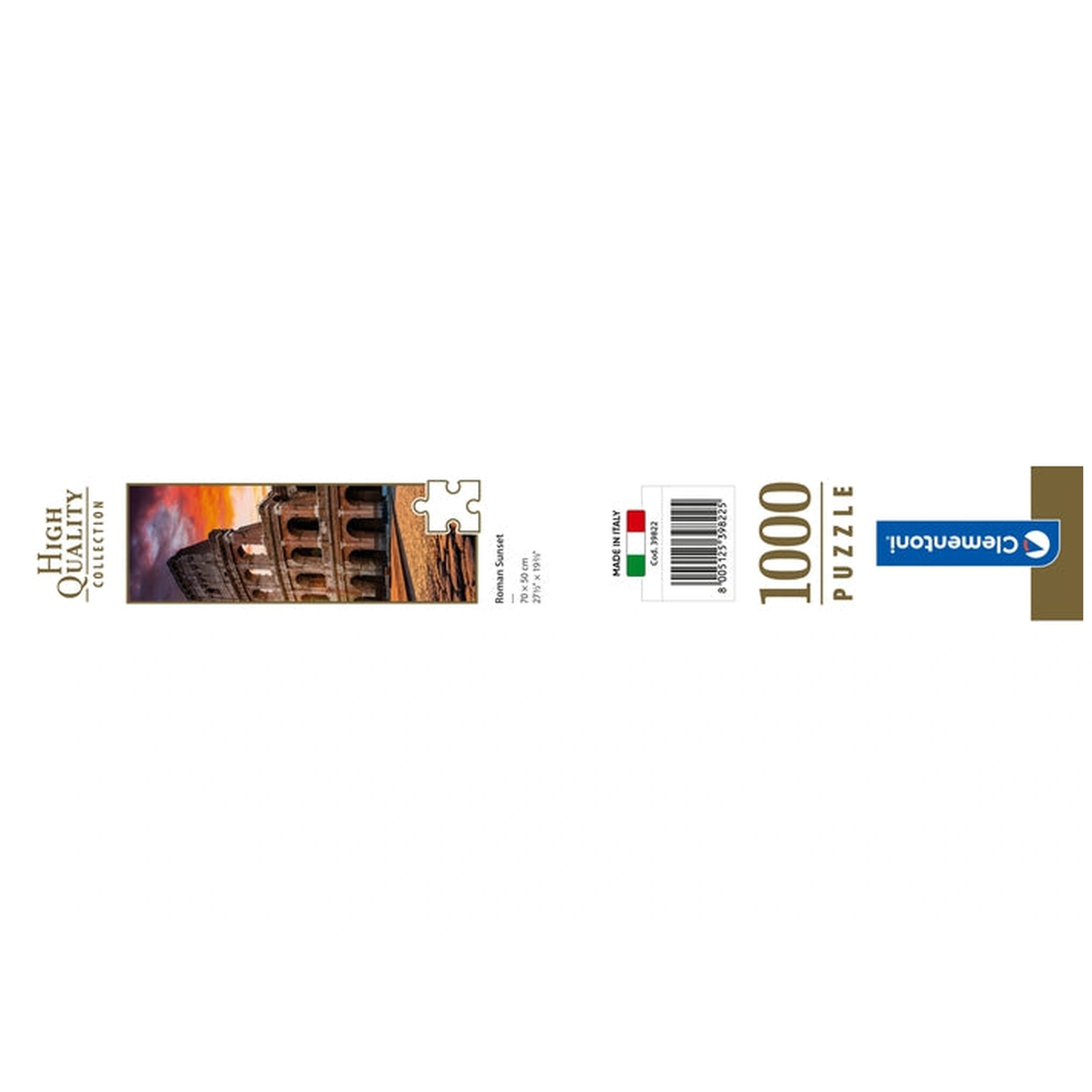 Clementoni Hoge Kwaliteit Collectie - Romeins Colosseum Zonsondergang 1000 Stukjes Puzzel