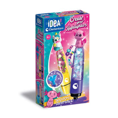 Clementoni - IDEA Maak Je Hooglighters Trandy Dieren - Kunst & Ambachten