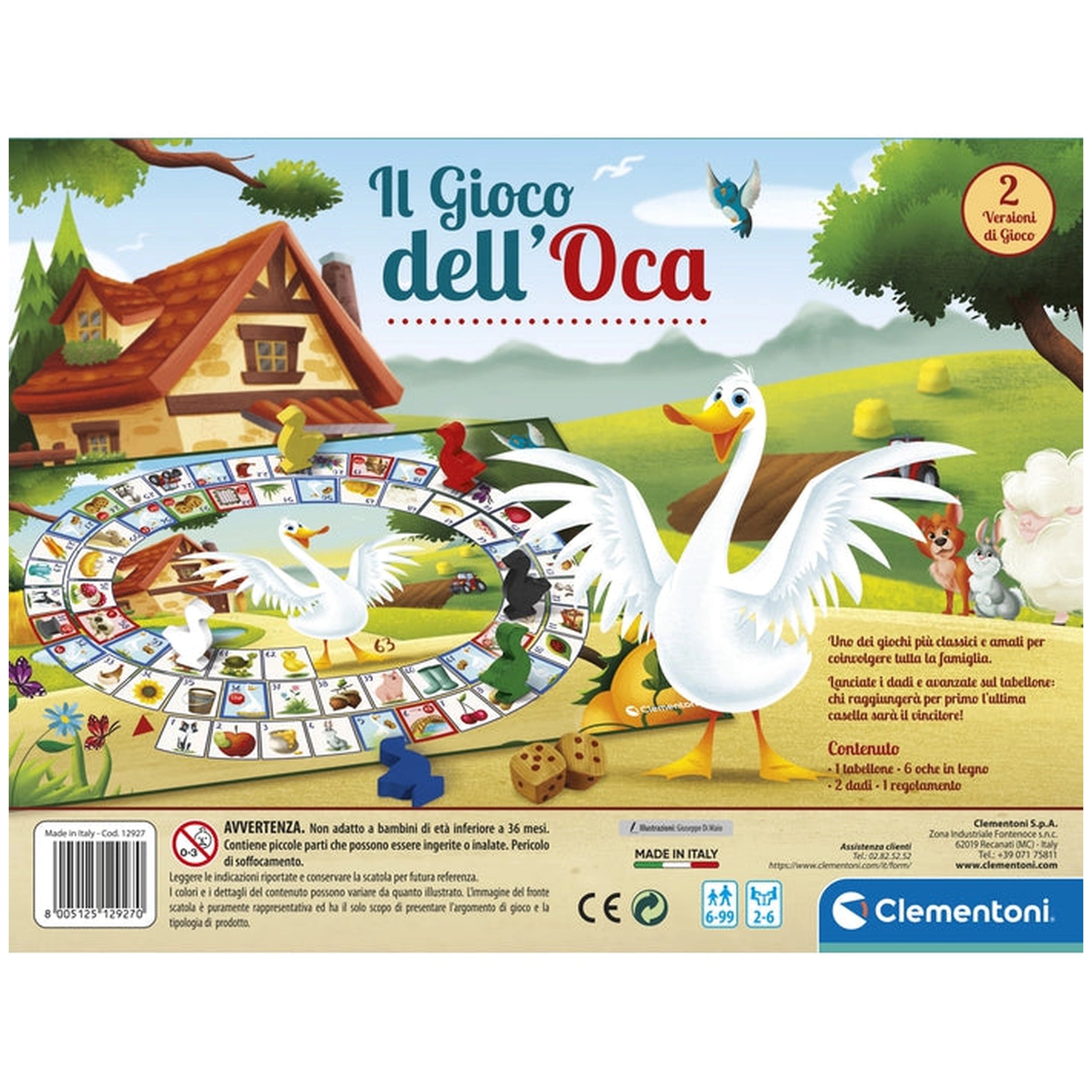 Clementoni - Il Gioco Dell'Oca Board Game - Italian Edition